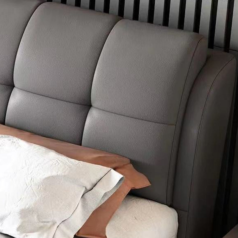 Glam Pine Wood Mattress Included with Headboard Rectangular Bed Frame