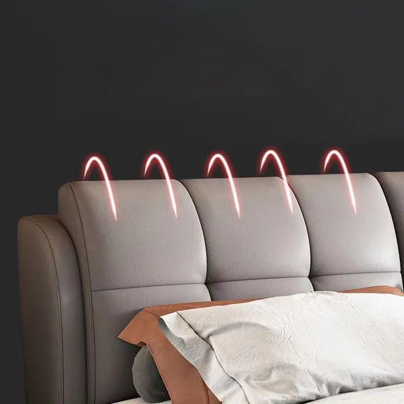 Glam Pine Wood Mattress Included with Headboard Rectangular Bed Frame