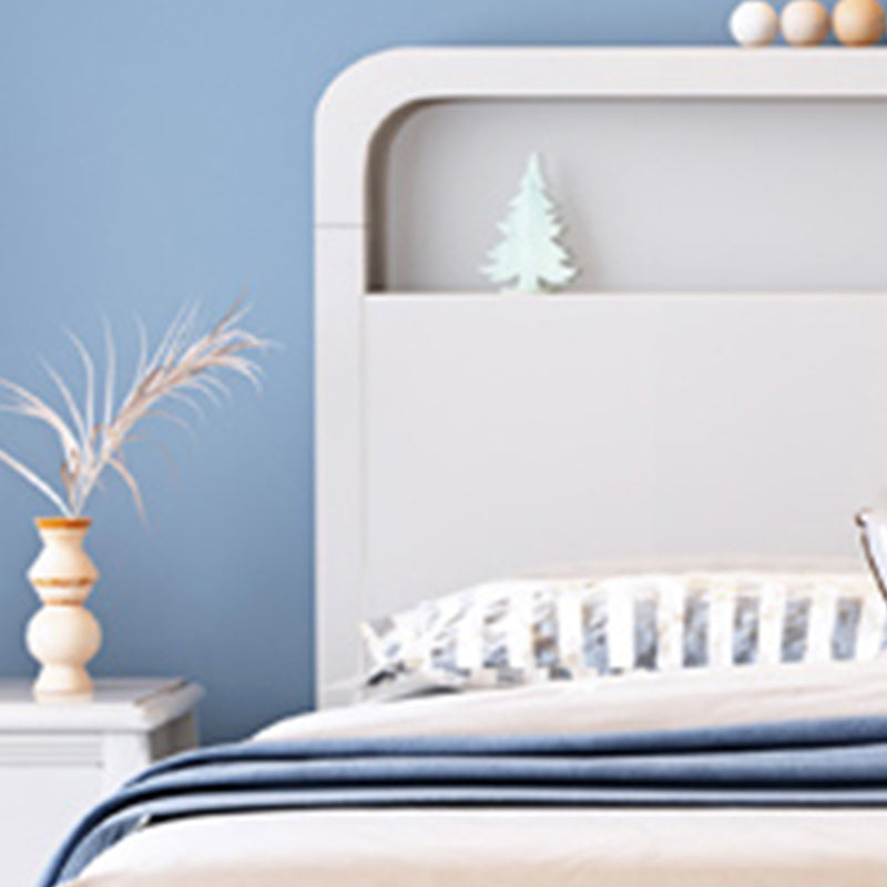 Modern Wood Standard Bed Bookcase Included Bed Frame for Bedroom