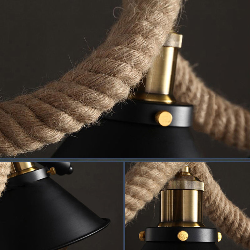 Industrial Geometric Island Pendant Lighting Metal Multiple-Light Island Lighting