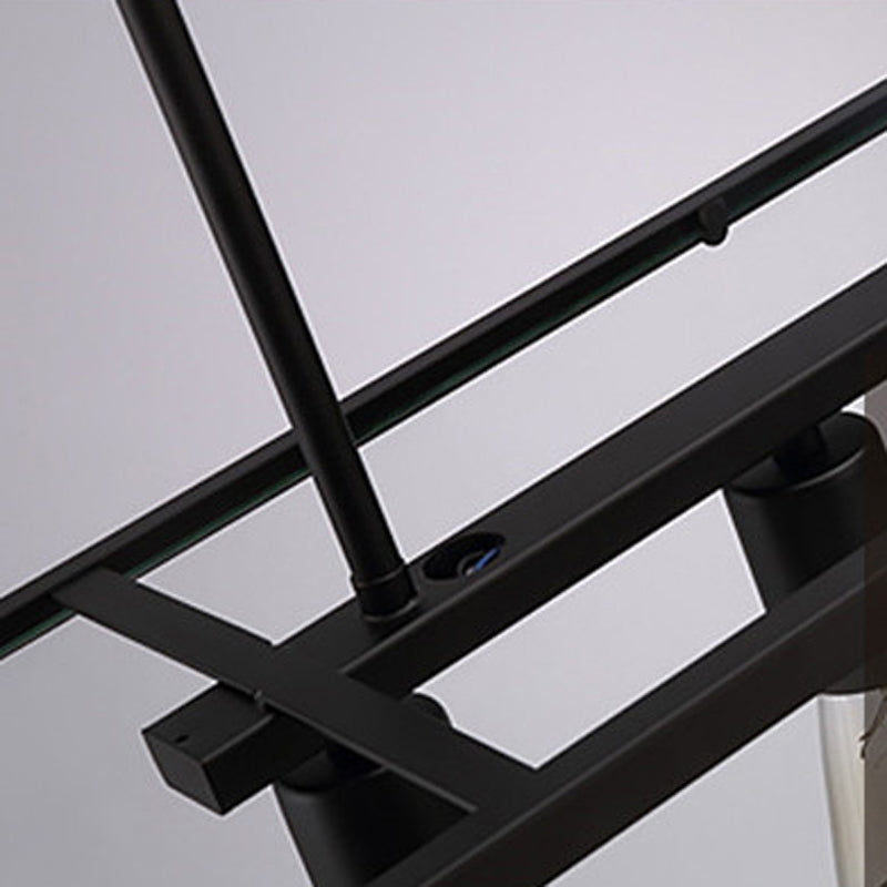 Industrial Trapezoid Island Pendant Lights Metal Multiple-Light Island Pendant Lighting