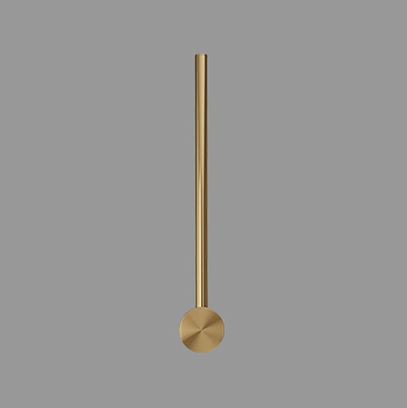 Brass Straight Wall Light Postmodern LED Wall Sconce in Gold for Living Room