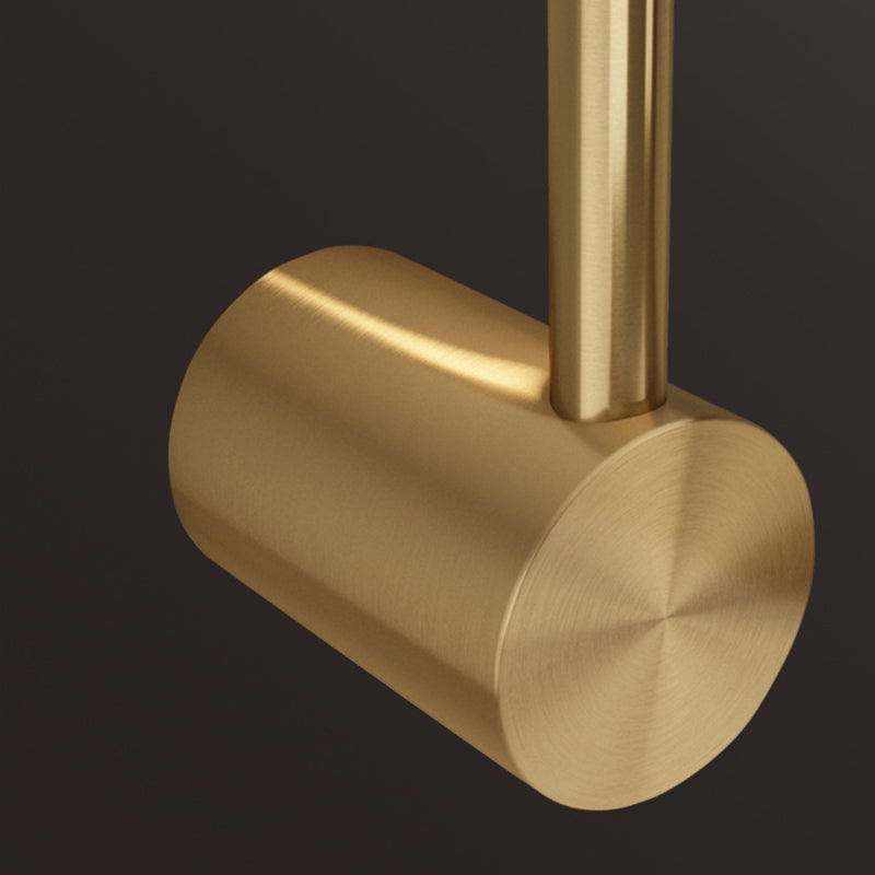 Brass Straight Wall Light Postmodern LED Wall Sconce in Gold for Living Room