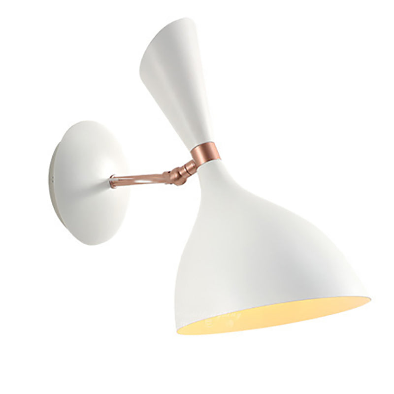 Metal Dome Shade Wall Light Nordic 12" Wide 1 Light Wall Sconce for Living Room