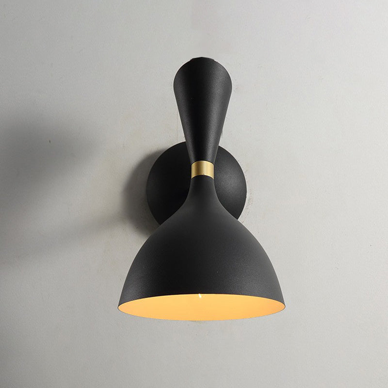 Metal Dome Shade Wall Light Nordic 12" Wide 1 Light Wall Sconce for Living Room