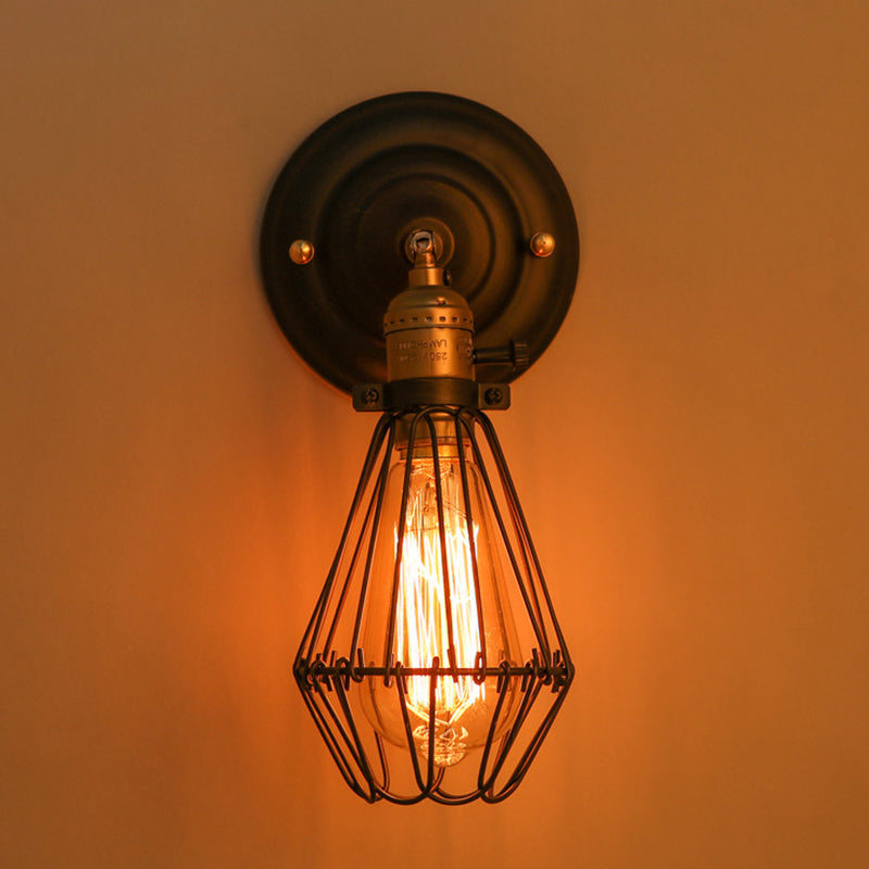 Simplicity Geometric Metal Wall Lamp Household Wall Sconce Lighting Fixture