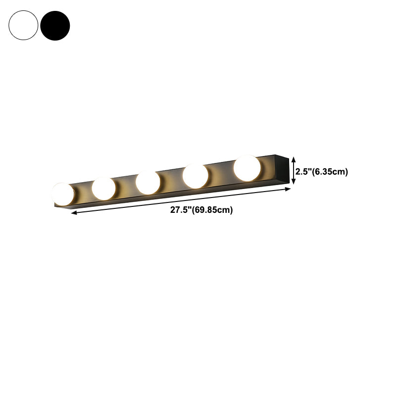 Metal Geometric Bath Light Contemporary Style Multi Lights Vanity Light Fixture