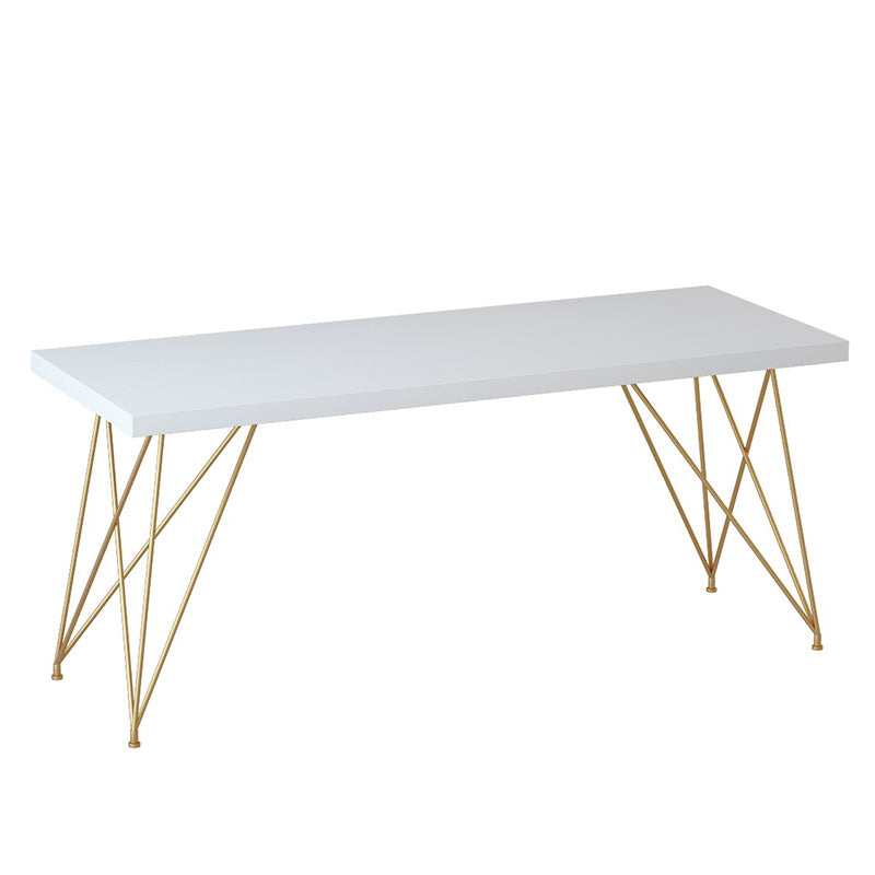 Light Luxury Wooden Writing Desk Rectangular Hairpin Office Desk