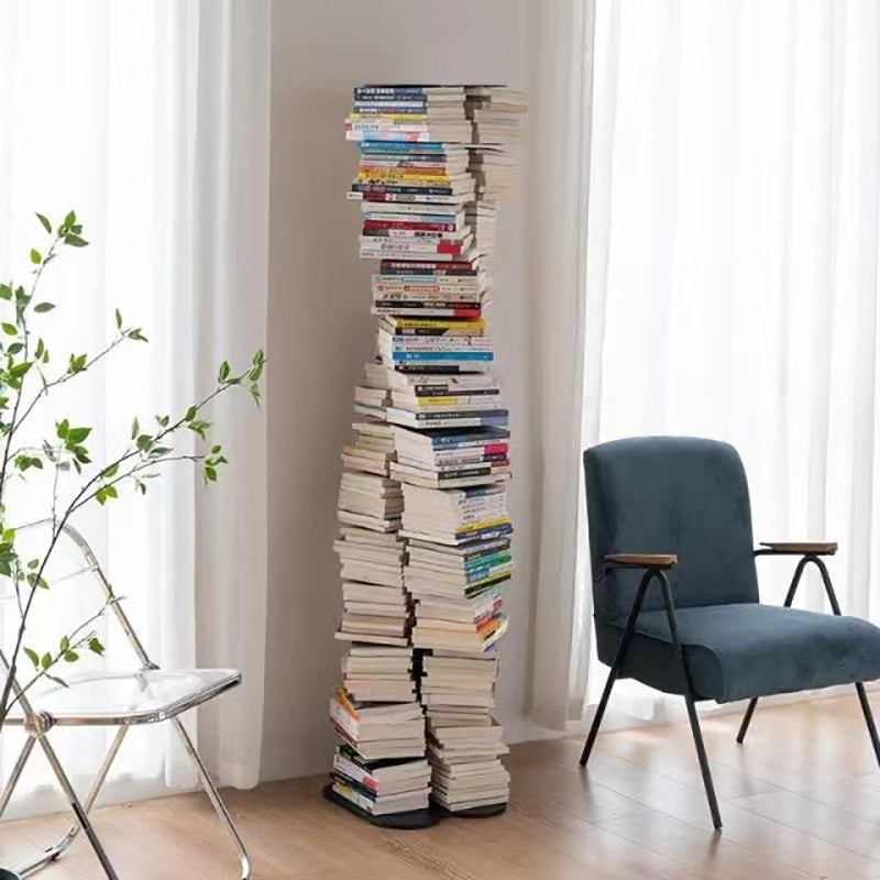 Metal Bookcase Contemporary Style Bookshelf for Home and Office