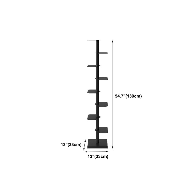 Metal Bookcase Contemporary Style Bookshelf for Home and Office