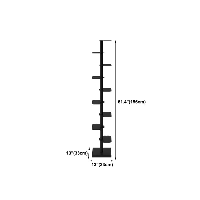 Metal Bookcase Contemporary Style Bookshelf for Home and Office