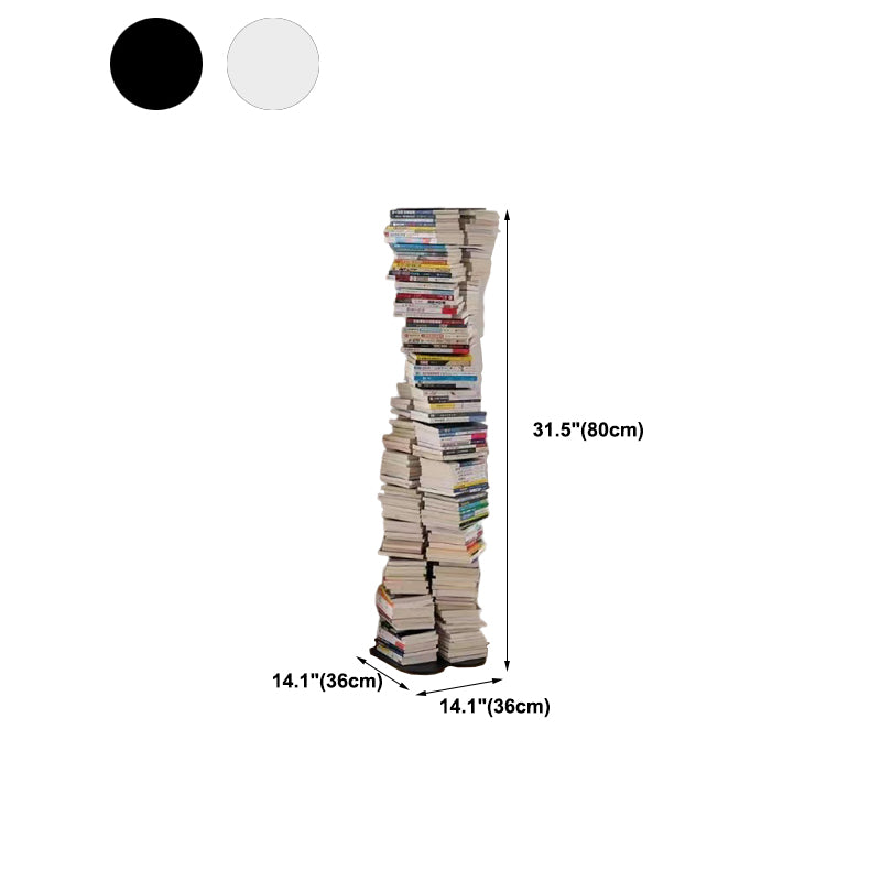 Metal Bookcase Contemporary Style Bookshelf for Home and Office