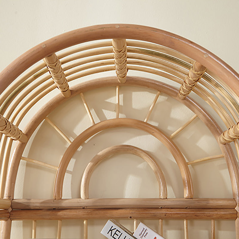 Contemporary Bamboo Bookcase Home Standard Bookshelf in Natural