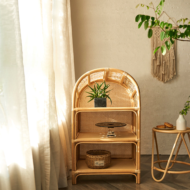 Contemporary Bamboo Home Bookcase Standard Book Shelf with Wooden Legs