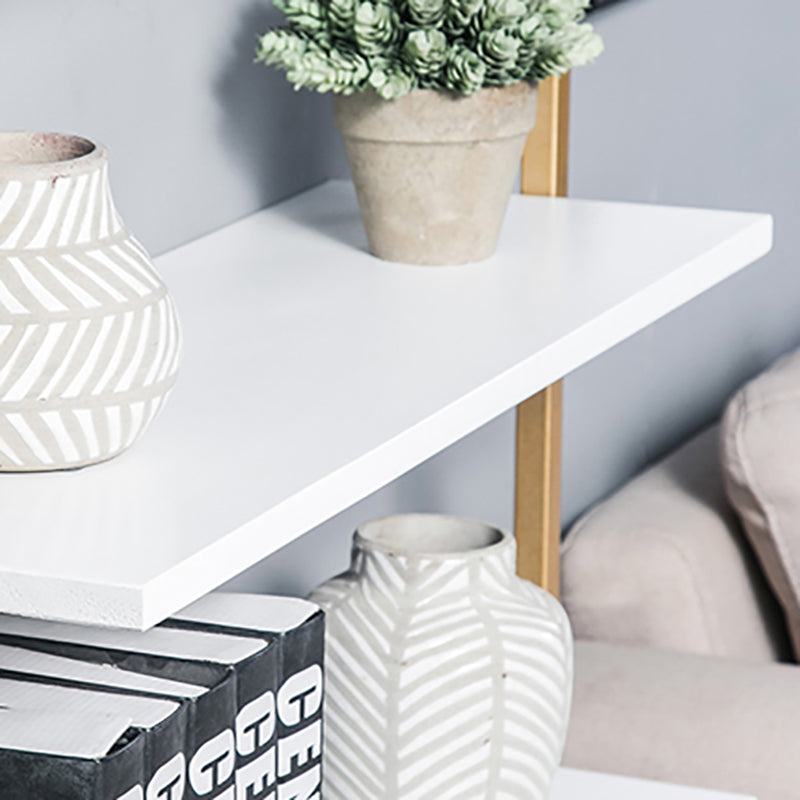 Light Luxury Wall Mounted Book Shelf Floating Metal Bookcase