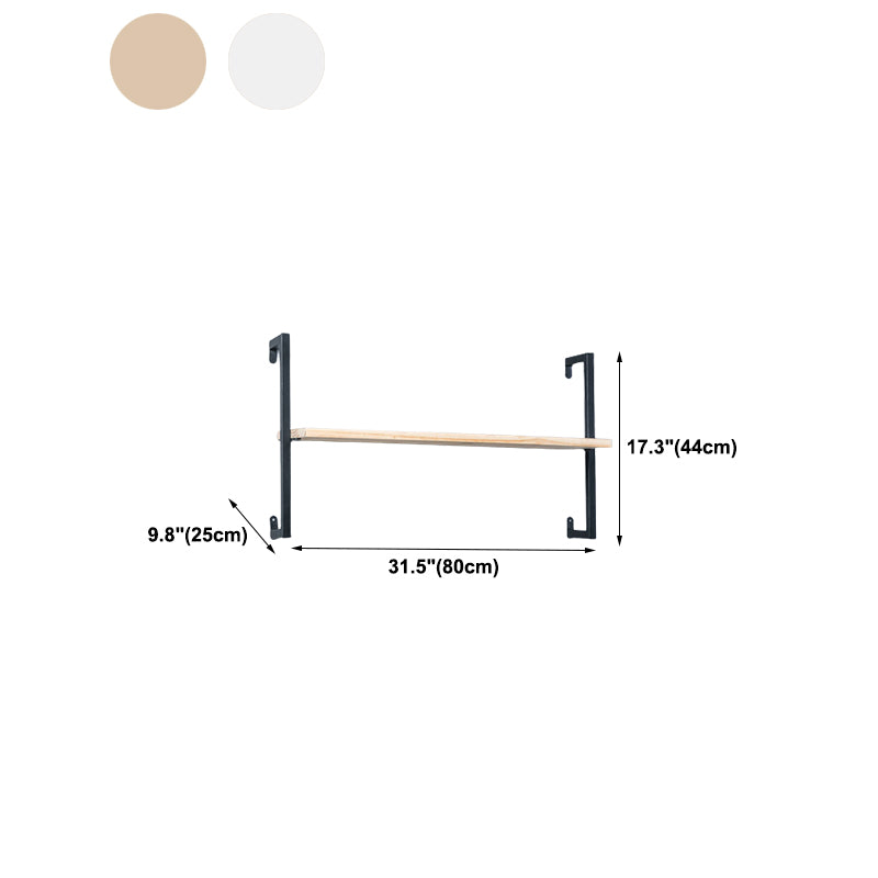 Light Luxury Wall Mounted Book Shelf Floating Metal Bookcase