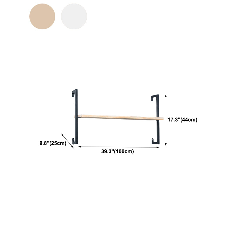 Light Luxury Wall Mounted Book Shelf Floating Metal Bookcase