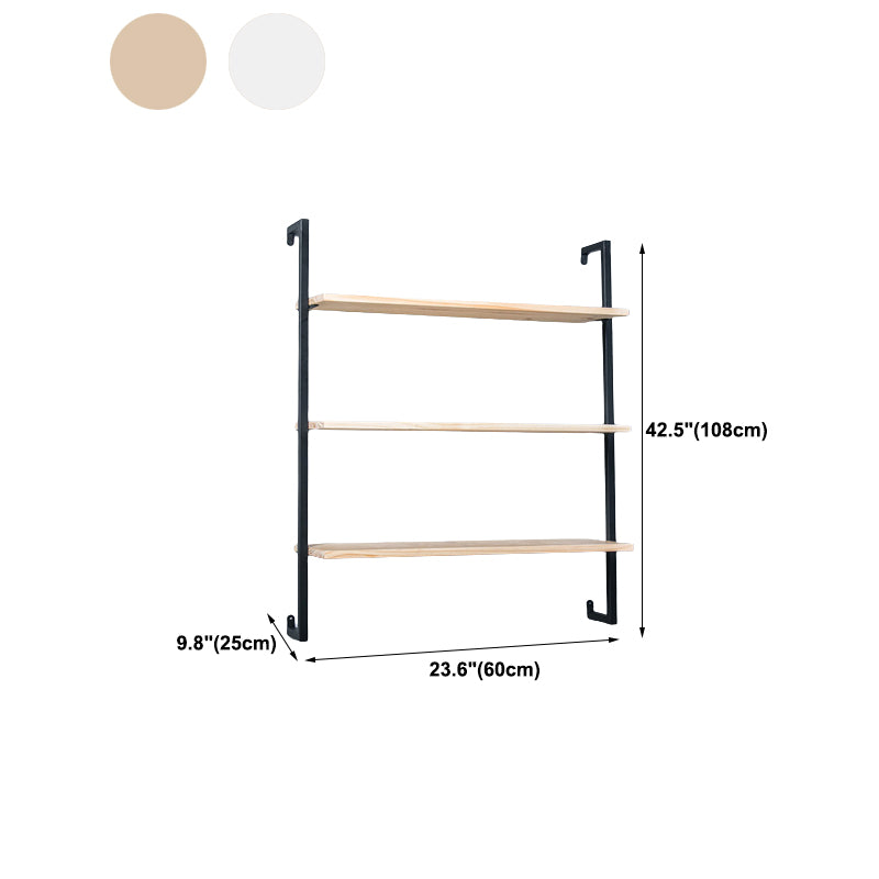 Light Luxury Wall Mounted Book Shelf Floating Metal Bookcase