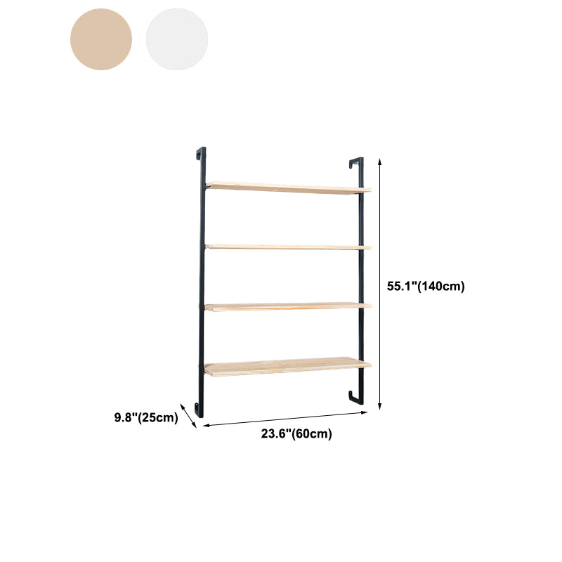 Light Luxury Wall Mounted Book Shelf Floating Metal Bookcase