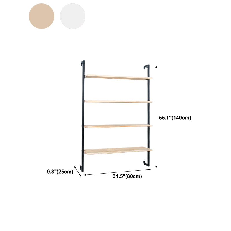 Light Luxury Wall Mounted Book Shelf Floating Metal Bookcase