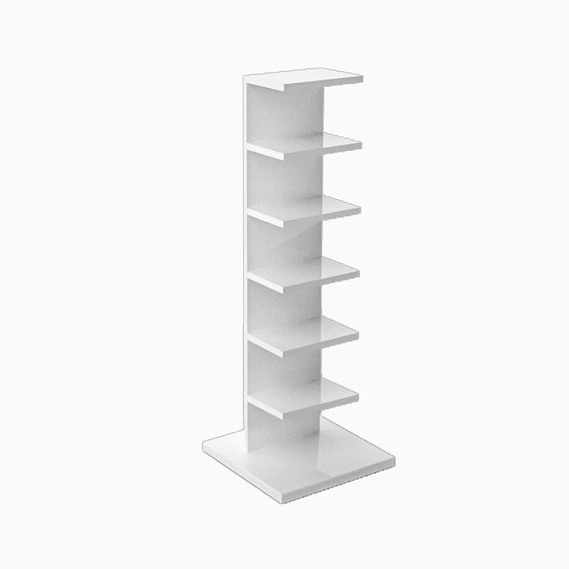 Vertical with Shelves Shelf Bookcase Stackable Engineered Wood Bookcase 13.8" Wide