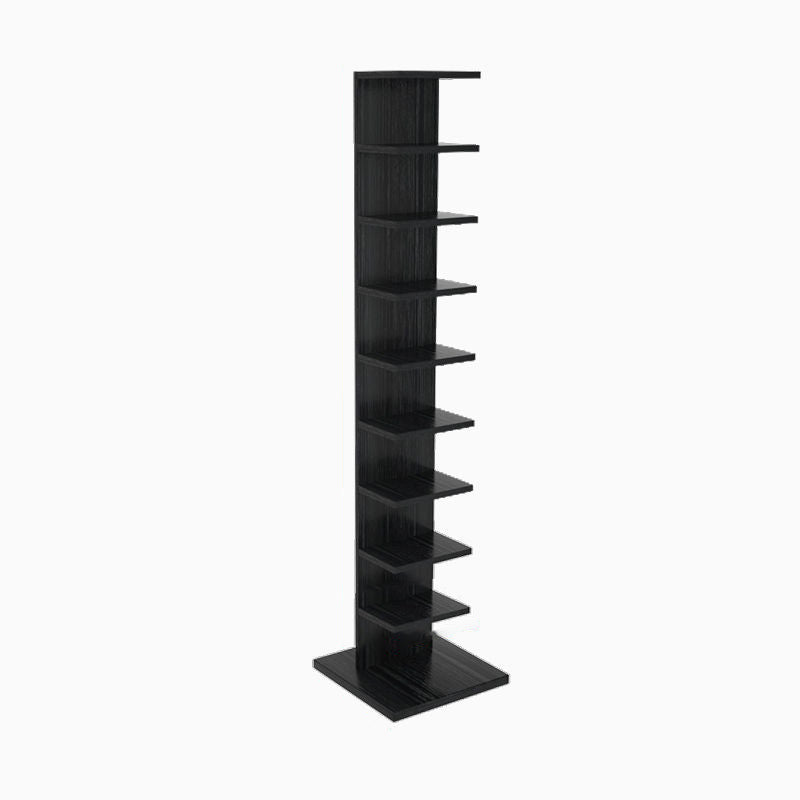 Vertical with Shelves Shelf Bookcase Stackable Engineered Wood Bookcase 13.8" Wide