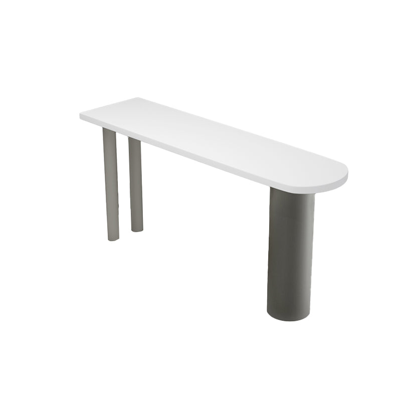 Specialty Bar Dining Table Solid Wood Bar Height Pub Table with Metal Legs