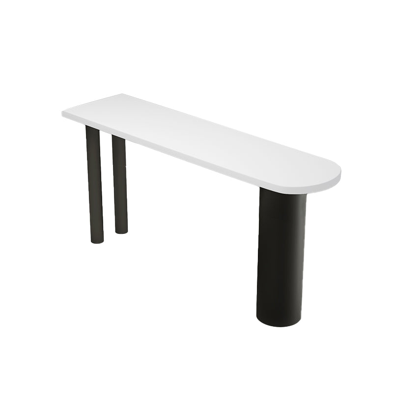 Specialty Bar Dining Table Solid Wood Bar Height Pub Table with Metal Legs