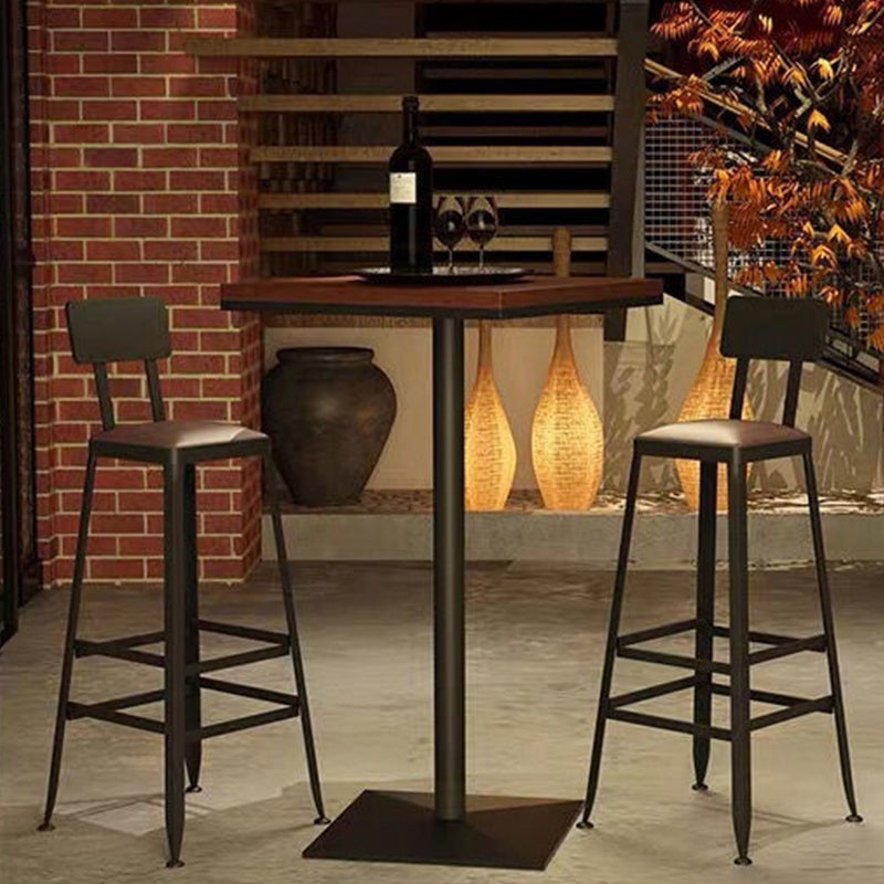 Bar Height Pub Table Wood Industrial Bar Table for Indoor and Outdoor
