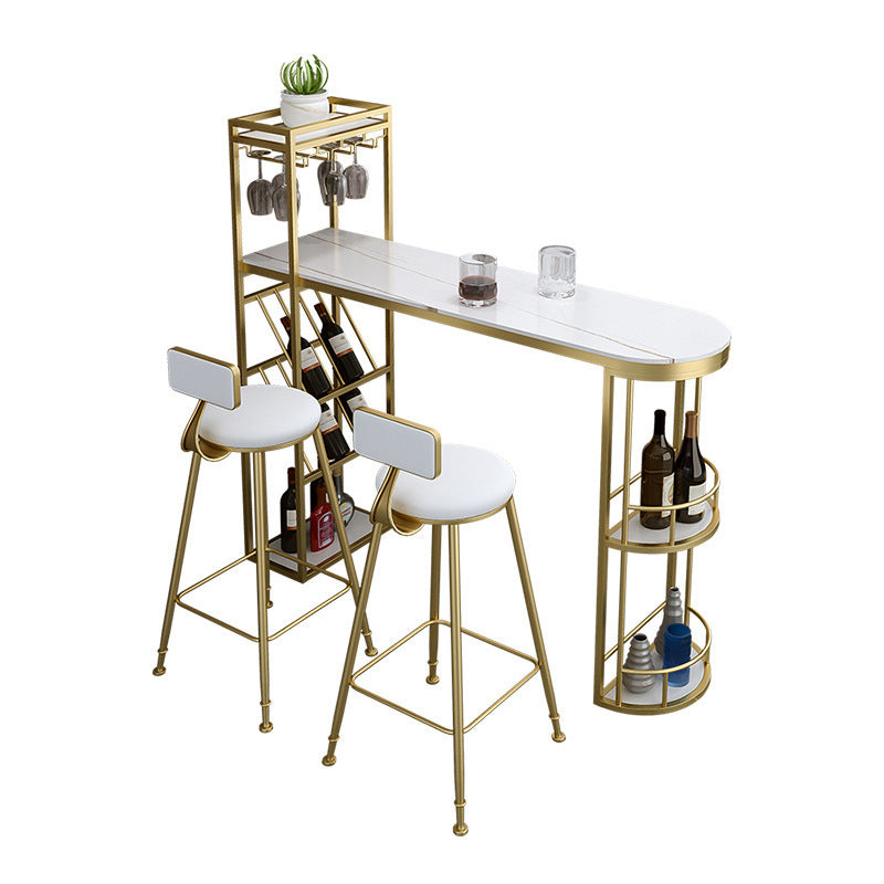 Specialty Pub Table Glam Bar Height Bar Table for Indoor Use