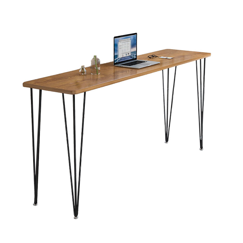 Rectangle Top Counter Height Table with Metal Base Bar Table