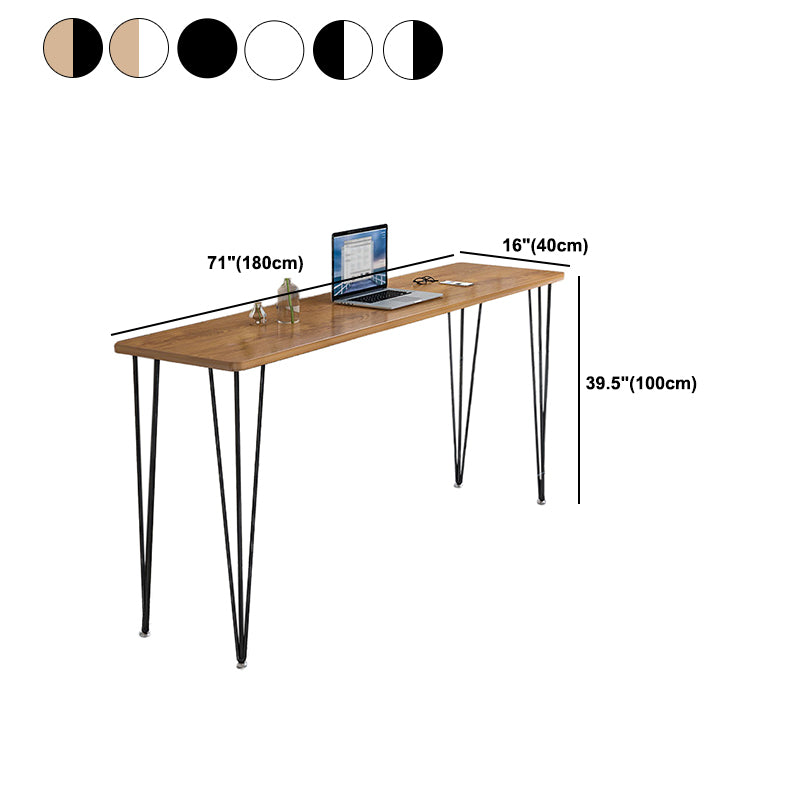 Rectangle Top Counter Height Table with Metal Base Bar Table