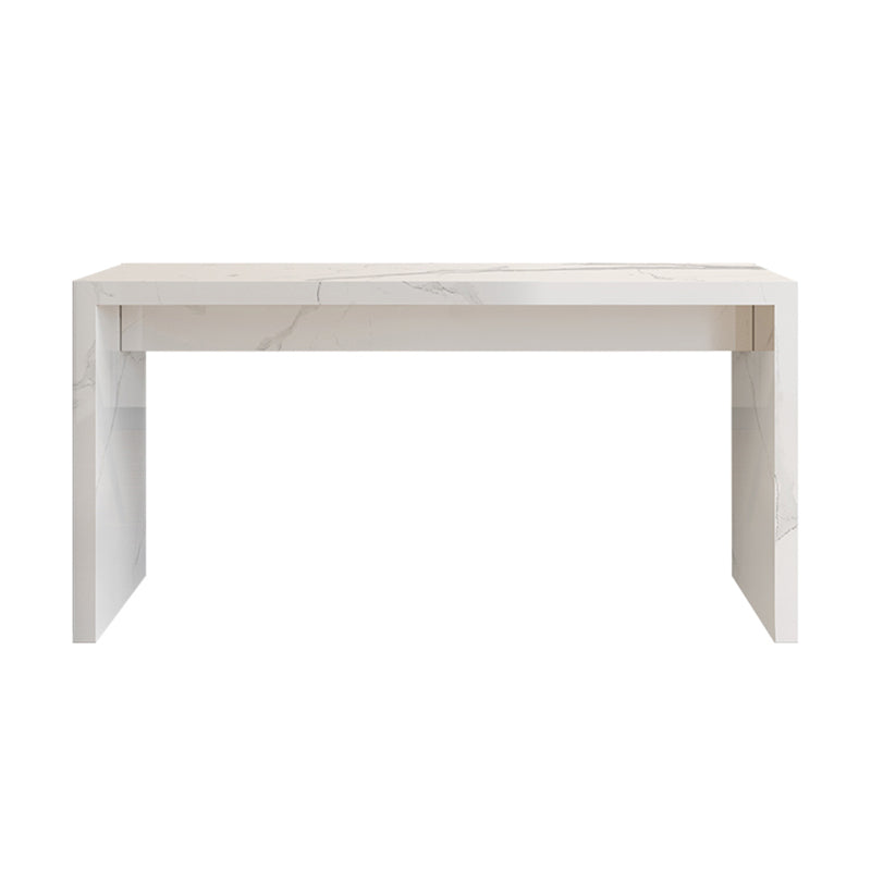 Marble Bistro Bar Height Cocktail Table with Two Legs Bistro Table