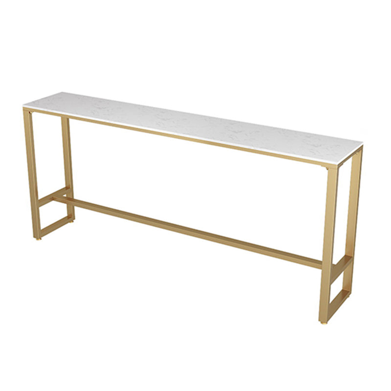 Metal Tall Rectangular Table, Modern Minimalist Commercial Bar Table