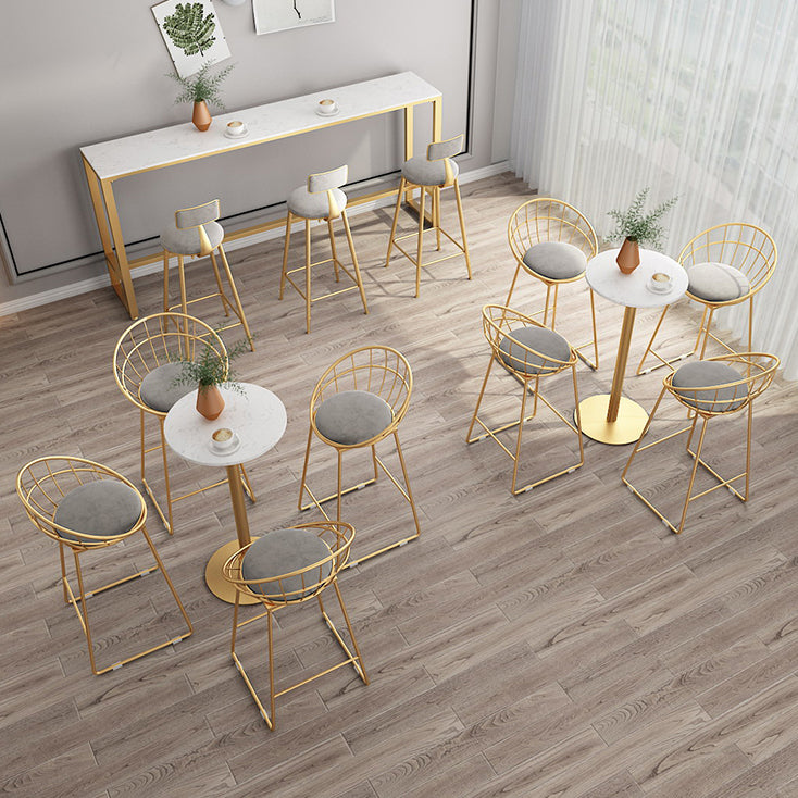 Metal Tall Rectangular Table, Modern Minimalist Commercial Bar Table