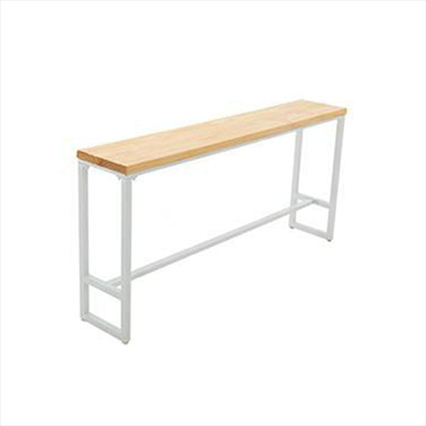 Iron and Wood Rectangular Table Modern Minimalist Home Bar Table