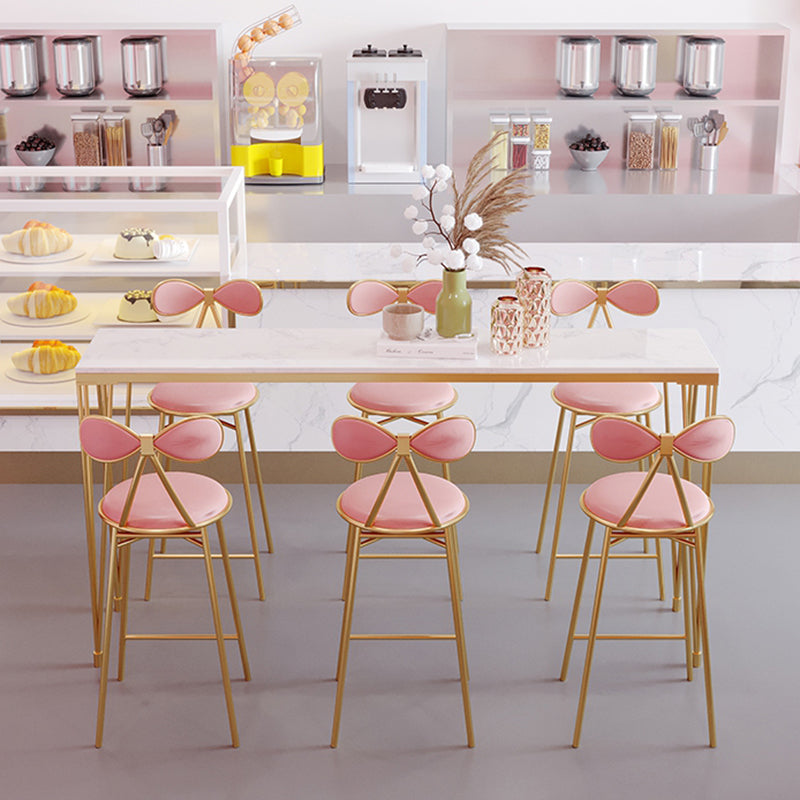 Metal Rectangular Table Modern Minimalist Milk Tea Shop Bar Table