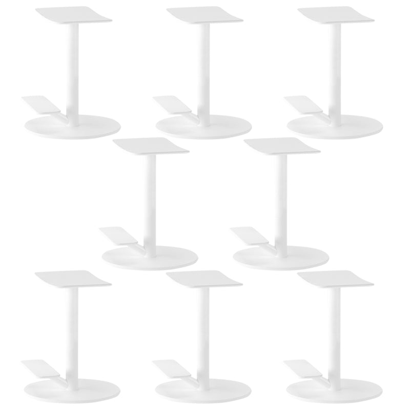 Metal Backless Counter Stool Modern Indoor Bar Stool with Footrest