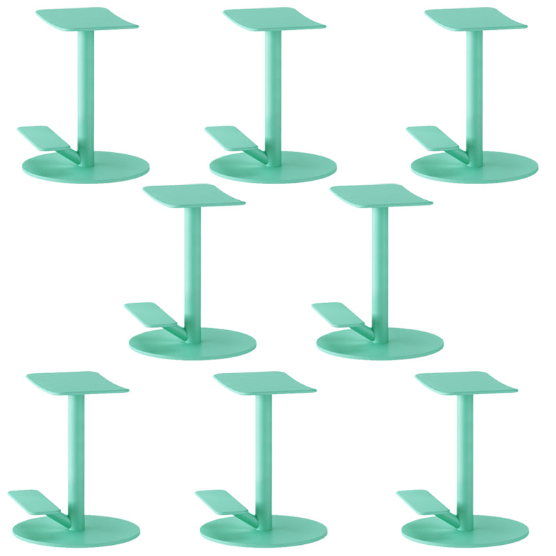 Metal Backless Counter Stool Modern Indoor Bar Stool with Footrest