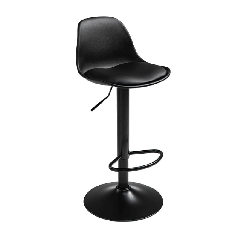 Plastic Adjustable Height Bar Stool Contemporary Upholstered Bar Stool