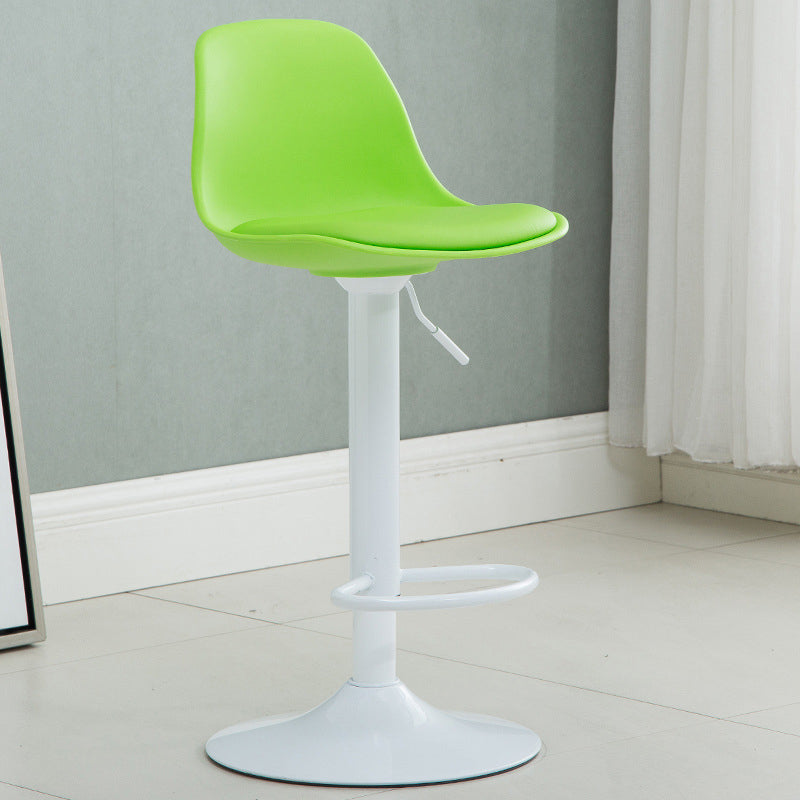 Plastic Adjustable Height Bar Stool Contemporary Upholstered Bar Stool