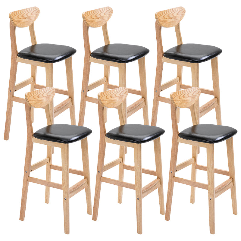 Contemporary Dessert Shop Stool Matte Finish Upholstered Bar Stools