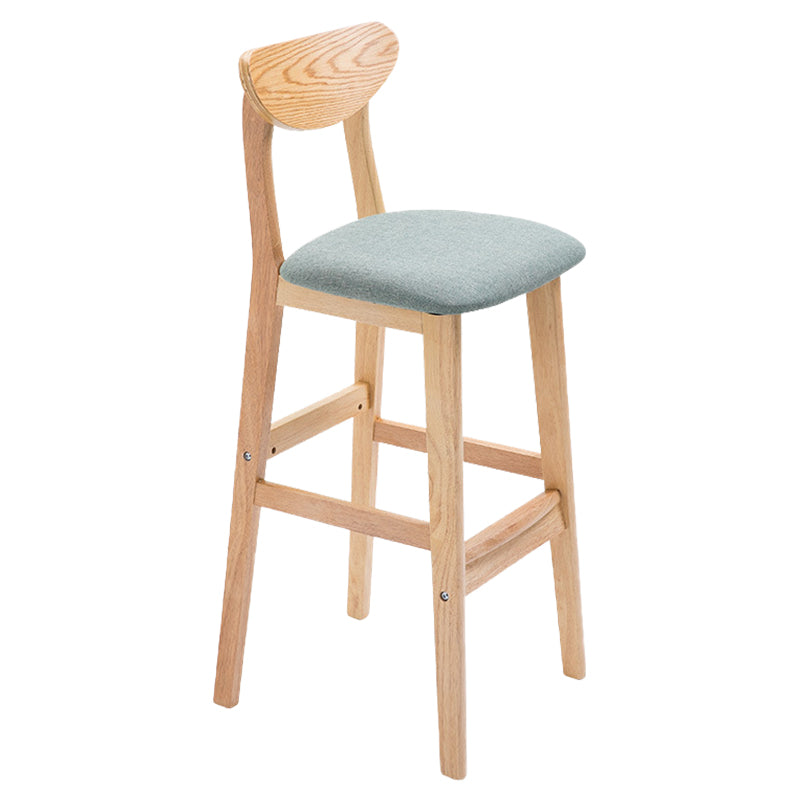 Contemporary Dessert Shop Stool Matte Finish Upholstered Bar Stools