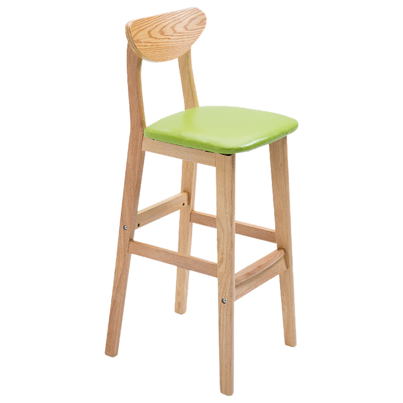 Contemporary Dessert Shop Stool Matte Finish Upholstered Bar Stools