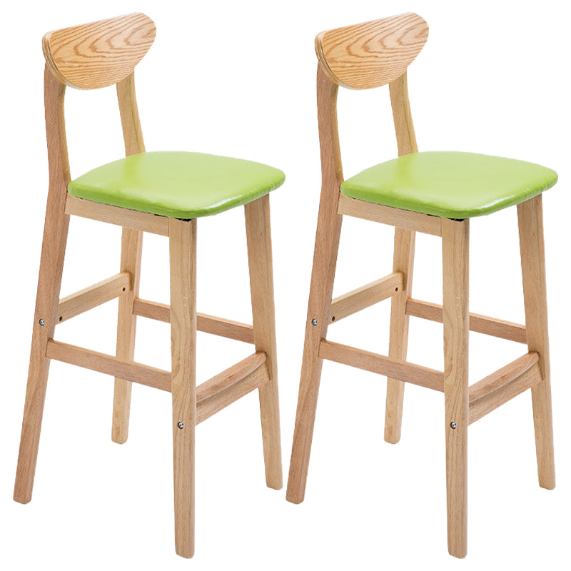 Contemporary Dessert Shop Stool Matte Finish Upholstered Bar Stools