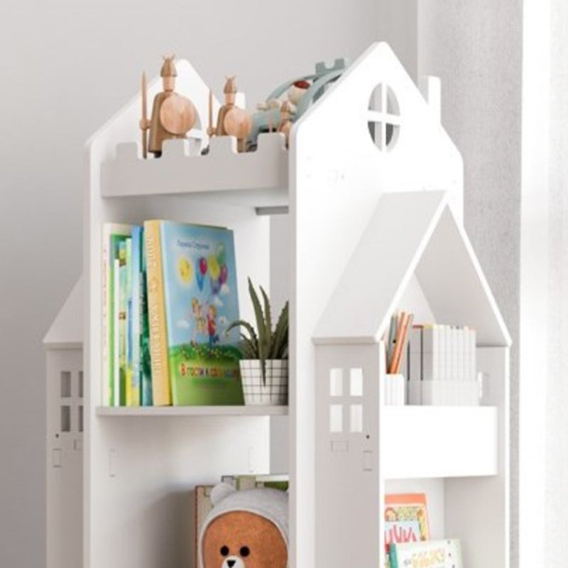 4 Shelves Bookcase 16.1" Wide Shelf Bookcase Engineered Wood