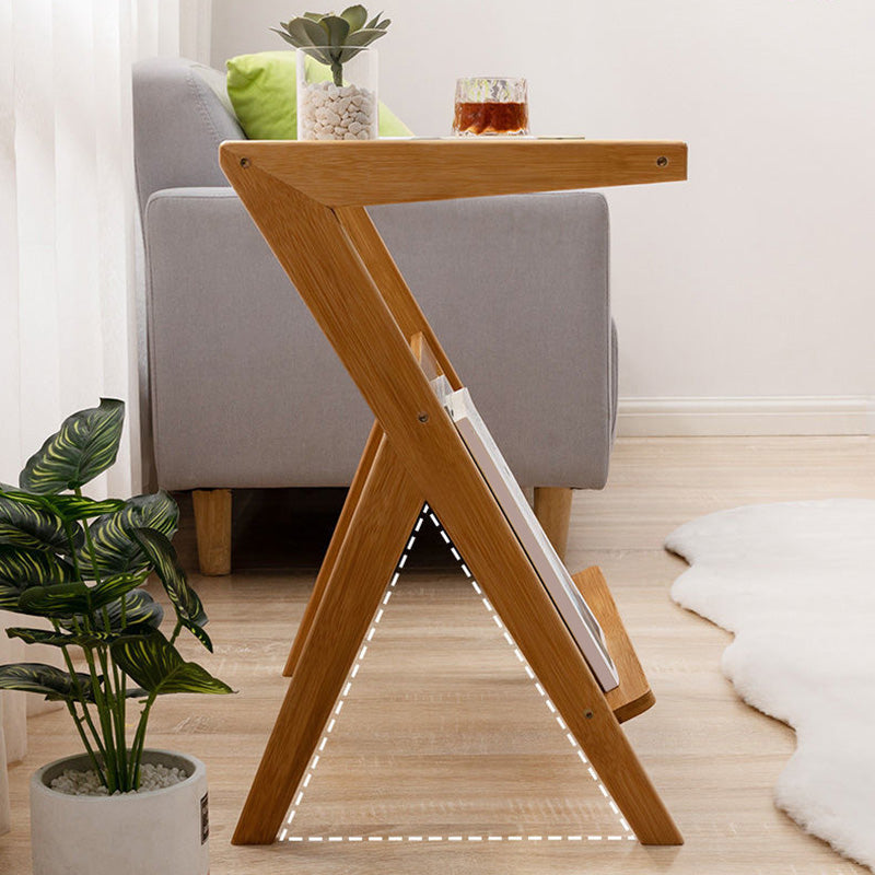 21.65" Tall Contemporary Style Side End Table Glass Sofa Side Accent Table