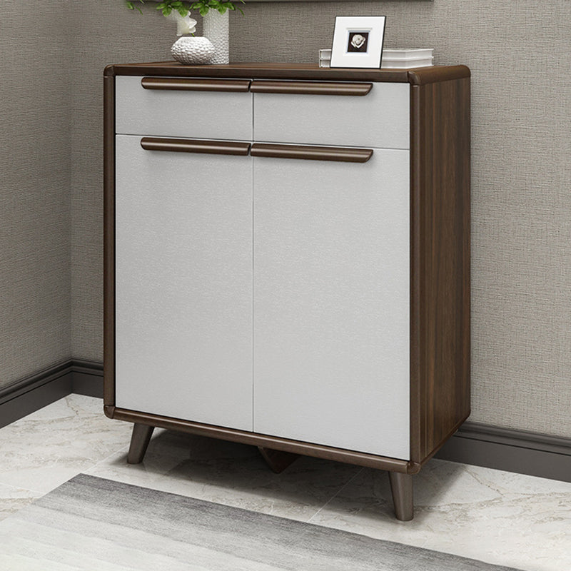 Industrial Wood Accent Cabinet Bar Pulls Straight Legs Cabinet