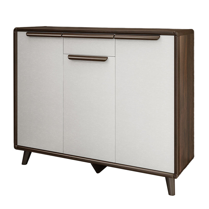 Industrial Wood Accent Cabinet Bar Pulls Straight Legs Cabinet