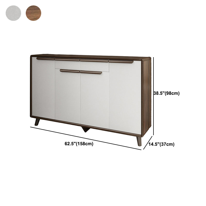 Industrial Wood Accent Cabinet Bar Pulls Straight Legs Cabinet